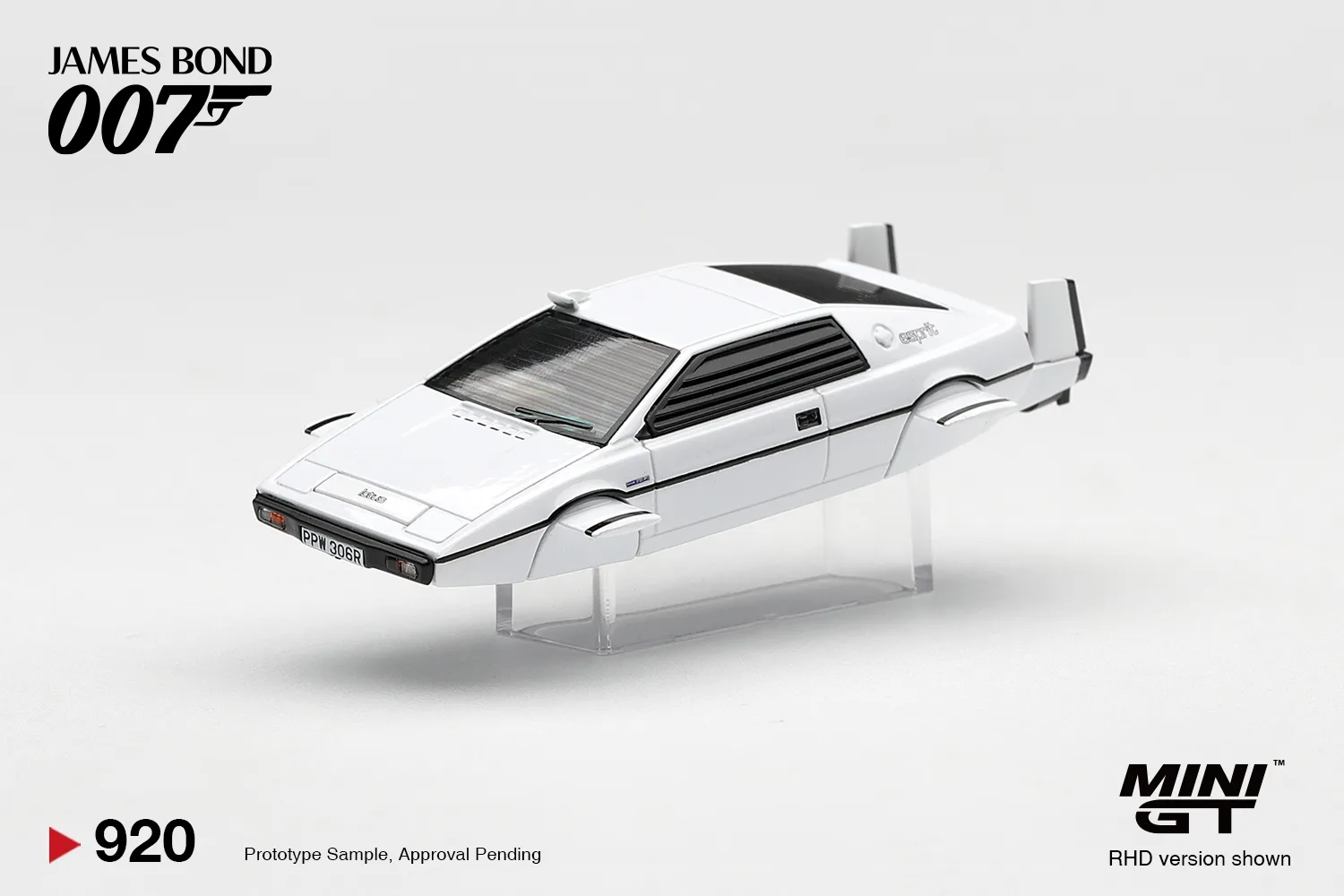 Mini GT Lotus Esprit S1 “The Spy Who Loved Me” Submarine / (English Blister Packaging) 1/64 Scale Diecast Model