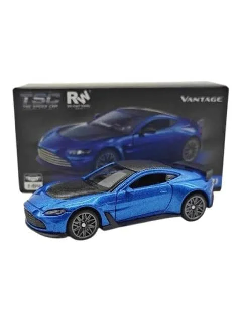 TSC RW Aston Martin Vantage V12 (Metallic Blue) 1/64 diecast model view 2