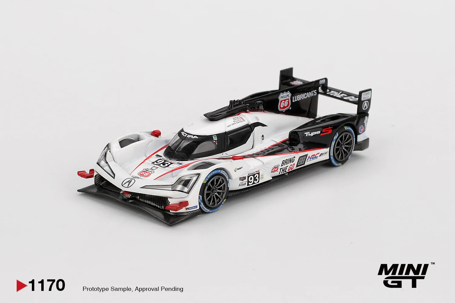 Mini GT #1170 Acura Arx-06 GTP \#93 Meyer Shank Racing - 2025 Daytona 24h 1/64 (Blister) Scale Diecast Model