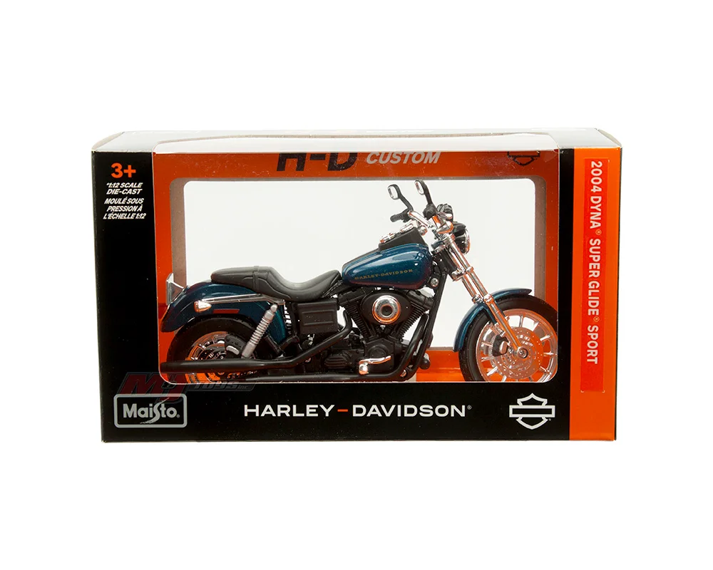 Maisto 2004 Harley-Davidson Dyna Super Glide Sport 1/12 Scale Diecast Model