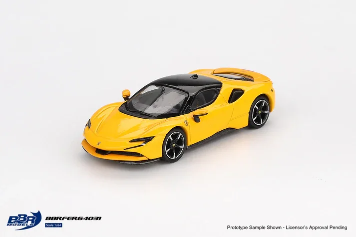 BBR FERRARI SF90 GIALLO MODENA 1/64 Scale Diecast Model
