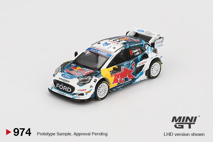 Ford Puma Rally1 \#13 M-Sport Ford WRT - Mini GT 1/64 Scale Diecast Model