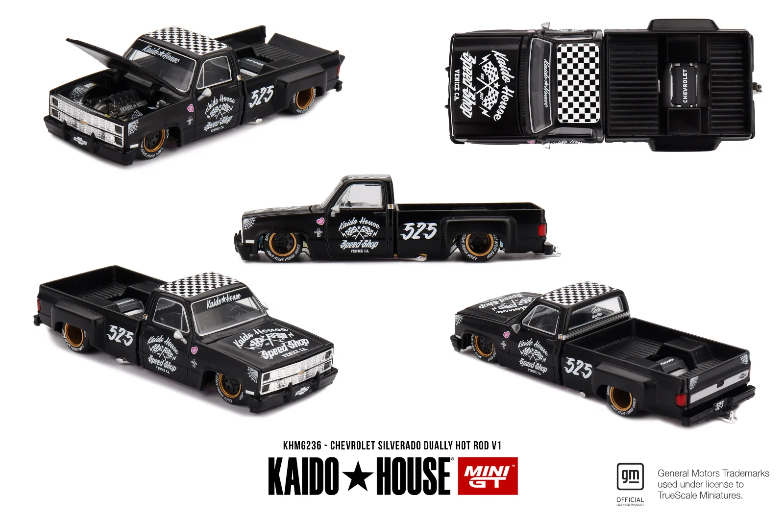 Kaido House #236 Chevrolet Silverado Dually Hot Rod V1 1/64 Scale Diecast Model