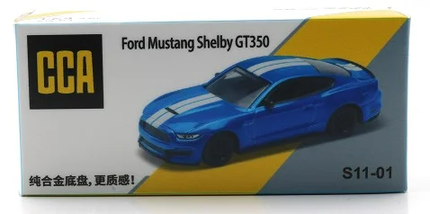 CCA Ford Shelby GT350 - Lightning Blue 1/64 Scale Diecast Model
