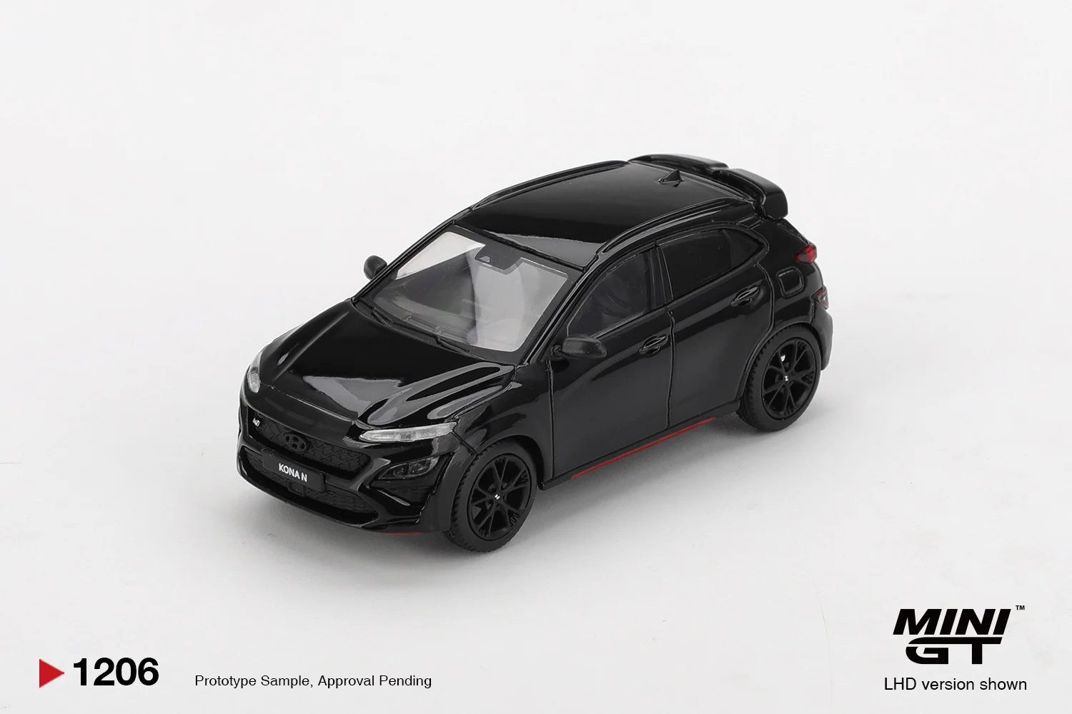 Mini GT Hyundai Kona N Phantom Black 1/64 Scale Diecast Model