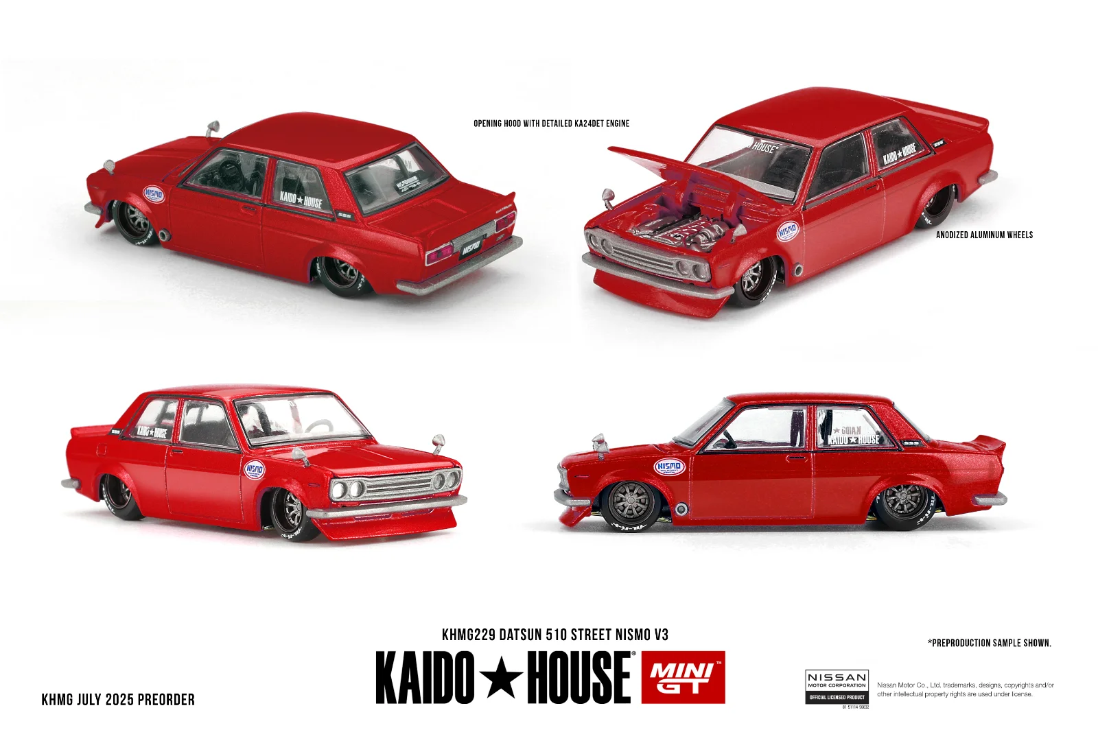 Kaido House Datsun 510 Street Nismo V3 1/64 Scale Diecast Model
