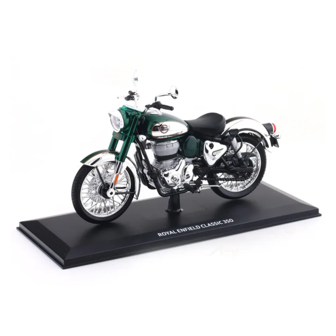 Maisto Maisto Royal Enfield Classic 350 Emrald  1/12 Scale Diecast Model