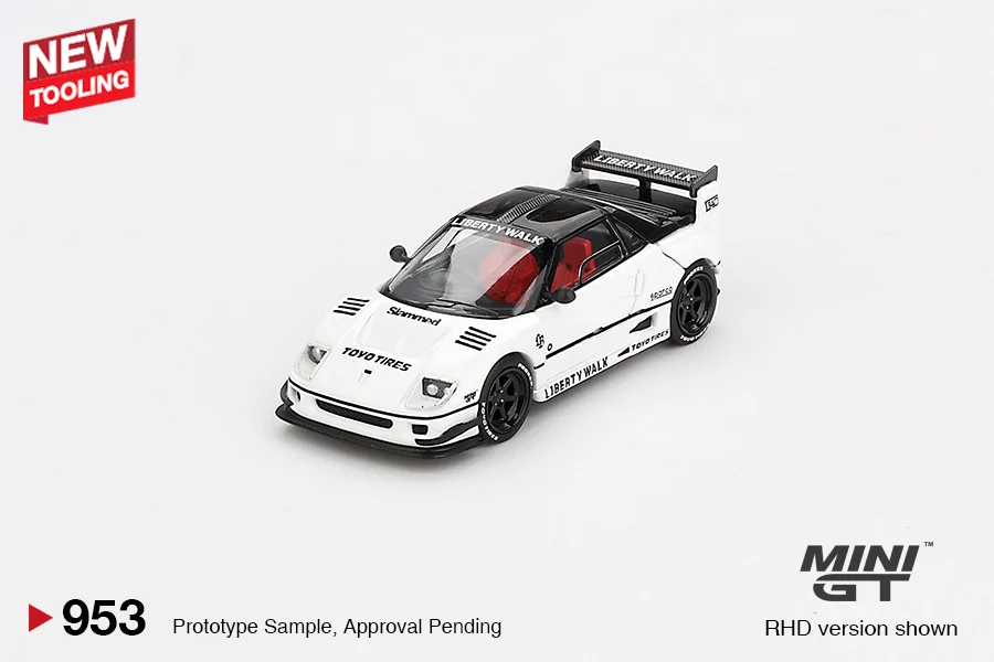 Mazda AZ-1 Liberty Walk LB40 White - Mini GT 1/64 Scale Diecast Model