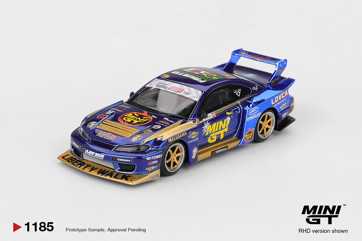 Mini GT NISSAN LB-SUPER SILHOUETTE S15 SILVIA 555 TEAM 1/64 Scale Diecast Model