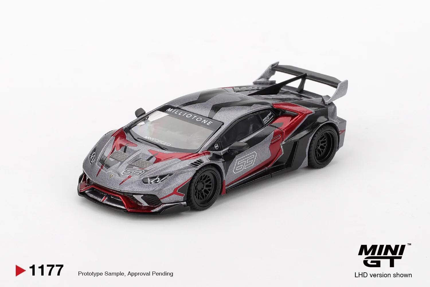 Mini GT LB WORKS LAMBORGHINI HURACAN GT RONIN 1/64 Scale Diecast Model
