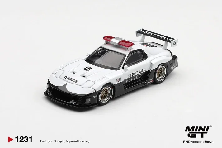 Mini GT Mazda RX-7 (FD3S) LB-Super Silhouette - Japanese Police Livery 1/64 Scale Diecast Model