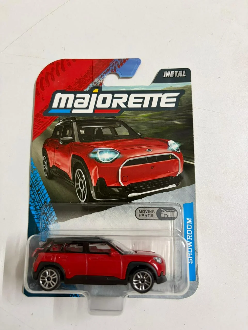 Mini Cooper (Red) - Majorette 1/64 Scale Diecast Model