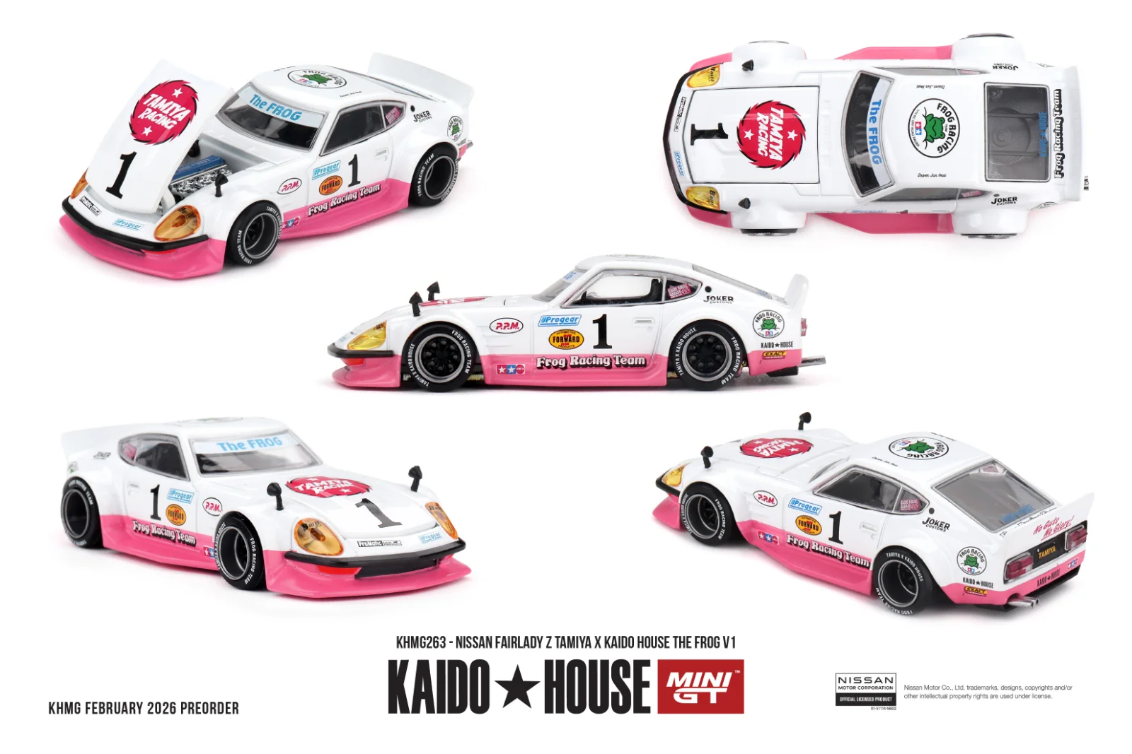 Kaido House Nissan Fairlady Z Tamiya x Kaido House "The Frog" V1 1/64 Scale Diecast Model