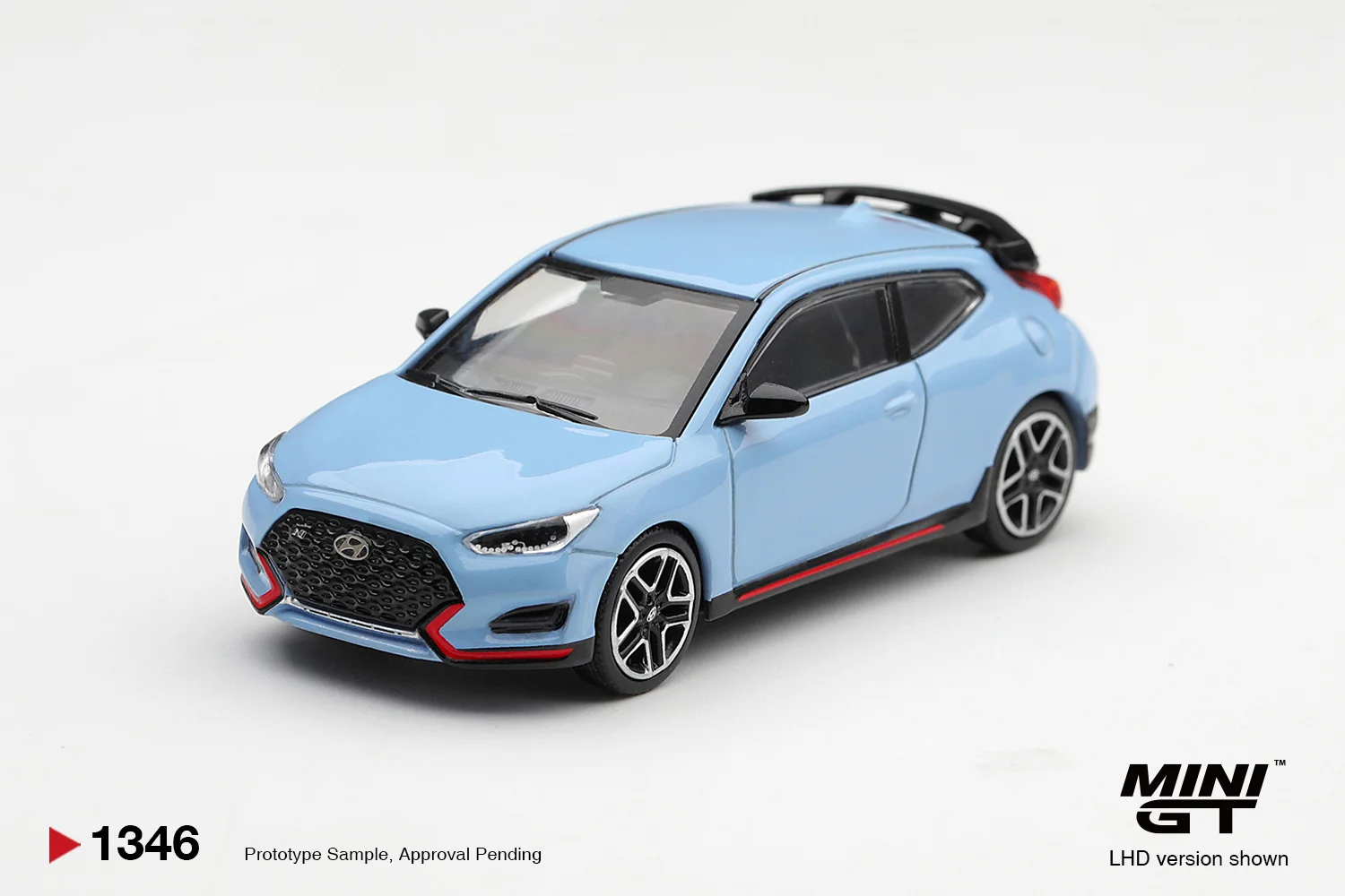 Mini GT Hyundai Veloster N Performance Blue 1/64 Scale Diecast Model