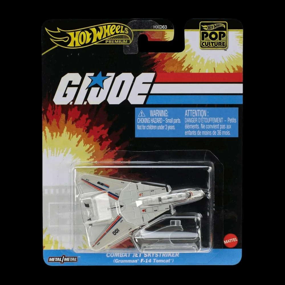 Hot Wheels G.I. Joe Combat Jet Skystriker (F-14 Tomcat) 1/64 Scale Diecast Model
