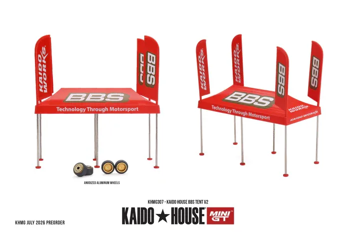 Kaido House Kaido House BBS Tent V2 1/64 Scale Diecast Model