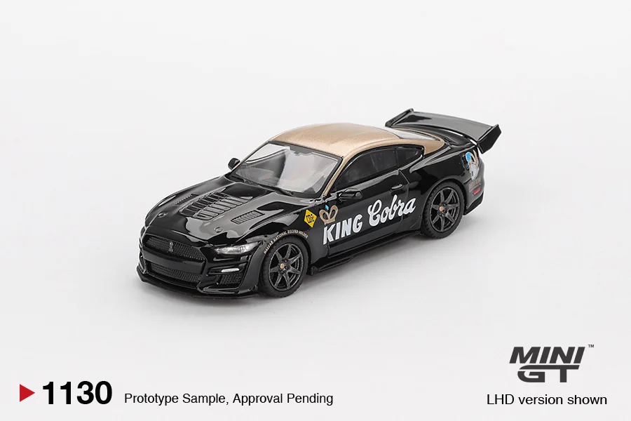 Shelby GT500 Dragon Snake Concept Black/Gold - Mini GT 1/64 Scale Diecast Model