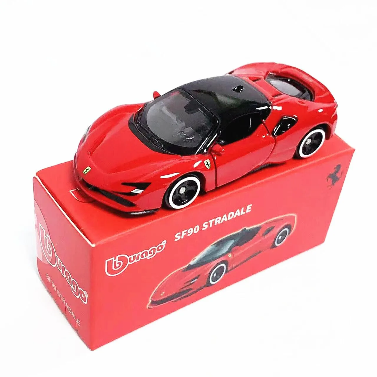  Bburago Ferrari SF90 Stradale Red - Bburago 1/64 Scale Diecast Model