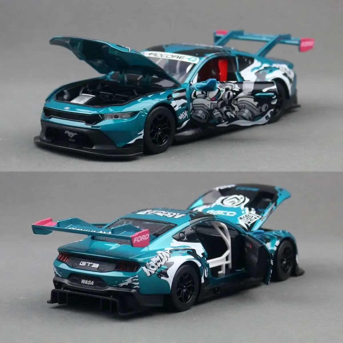 CCA Ford Mustang GT3 CCA x WASA 1/24 Scale Diecast Model