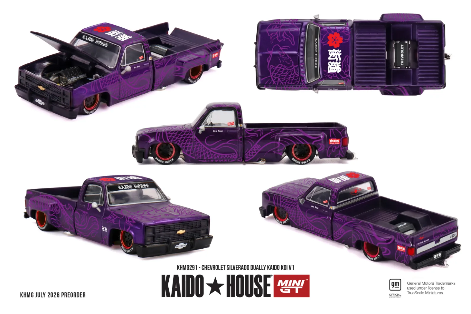 Kaido House Chevrolet Silverado Dually KAIDO Koi V1 1/64 Scale Diecast Model