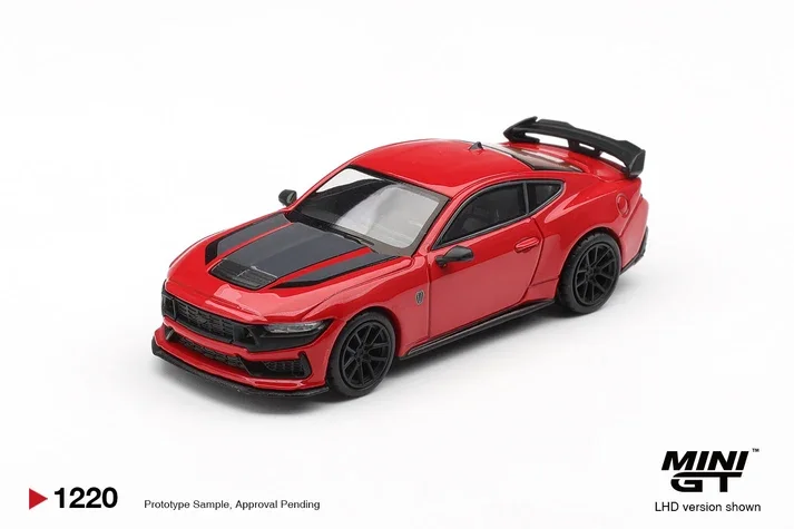 Mini GT #1220 Ford Mustang Dark Horse 2025 - Race Red 1/64 Scale Diecast Model