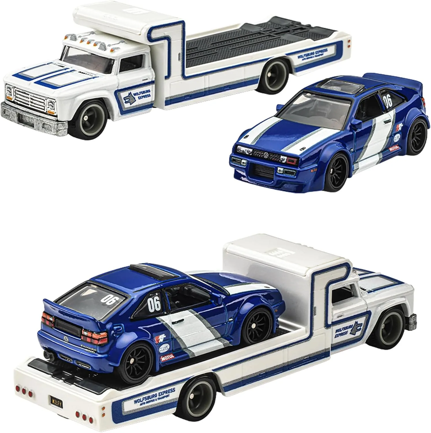 Hot Wheels Premium Team Transport Volkswagen Corrado VR6 – Retro Rig  1/64 diecast model view 2