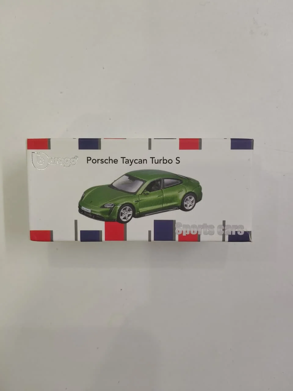 Porsche Taycan Turbo S (Green) - Bburago 1/64 Scale Diecast Model