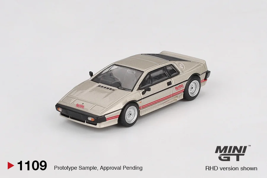 Lotus Esprit Turbo Metallic Silver - Mini GT 1/64 Scale Diecast Model