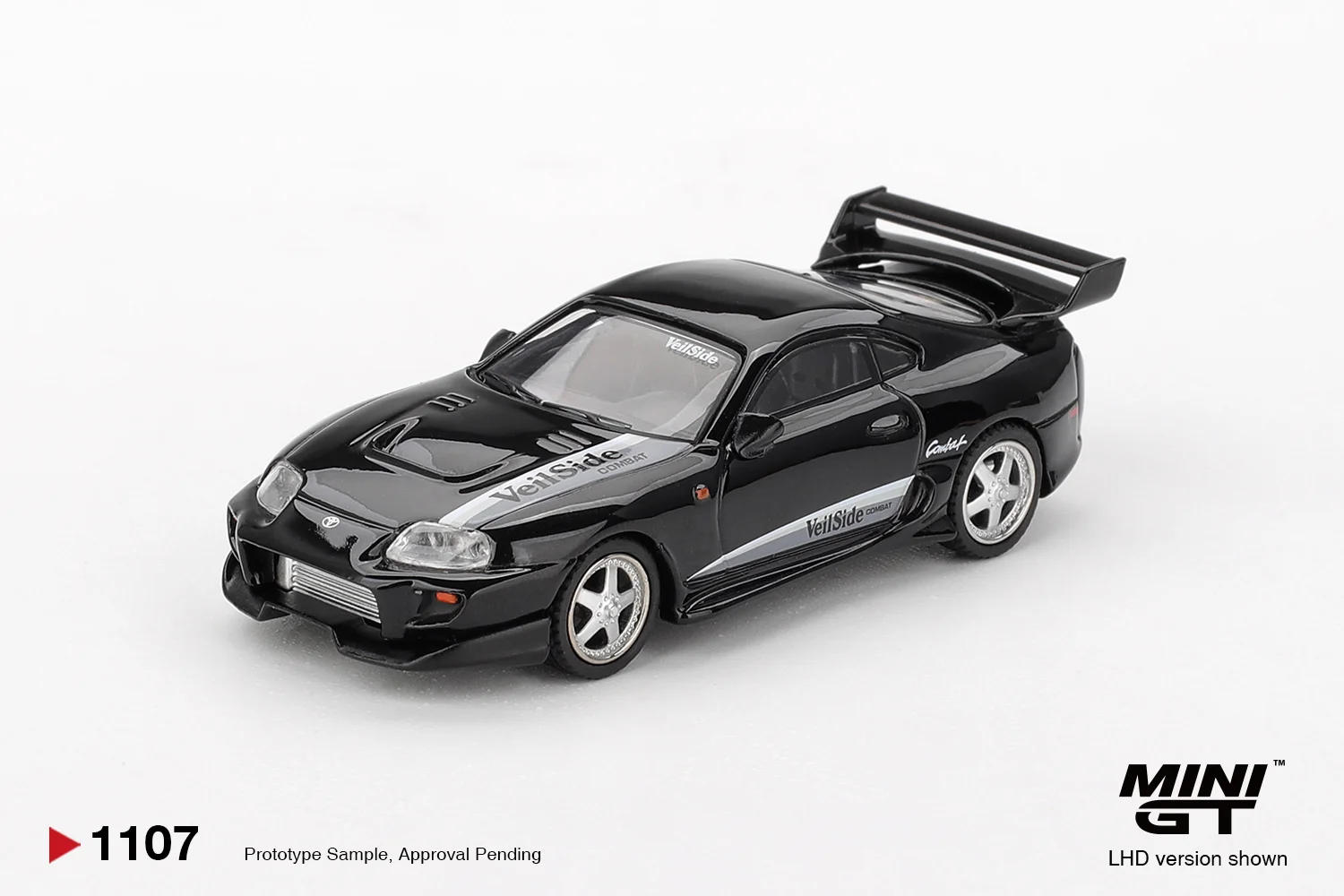 Mini GT Toyota Supra VeilSide Combat V-II Black 1/64 Scale Diecast Model
