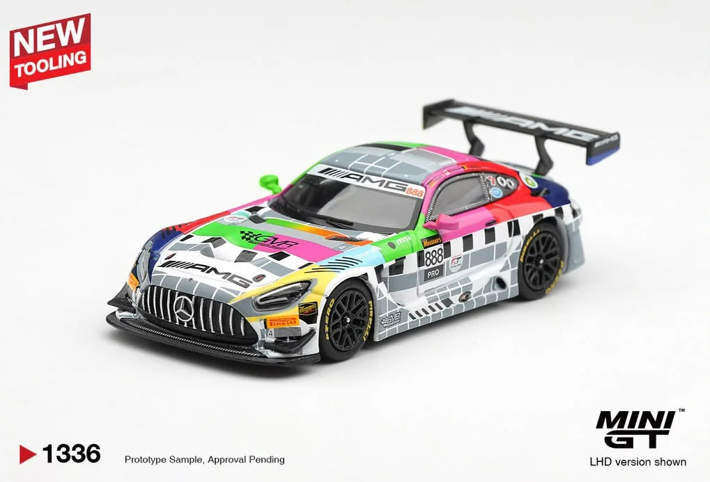 Mini GT Mercedes AMG GT3 \#888 GVR Motorsport 1/64 Scale Diecast Model