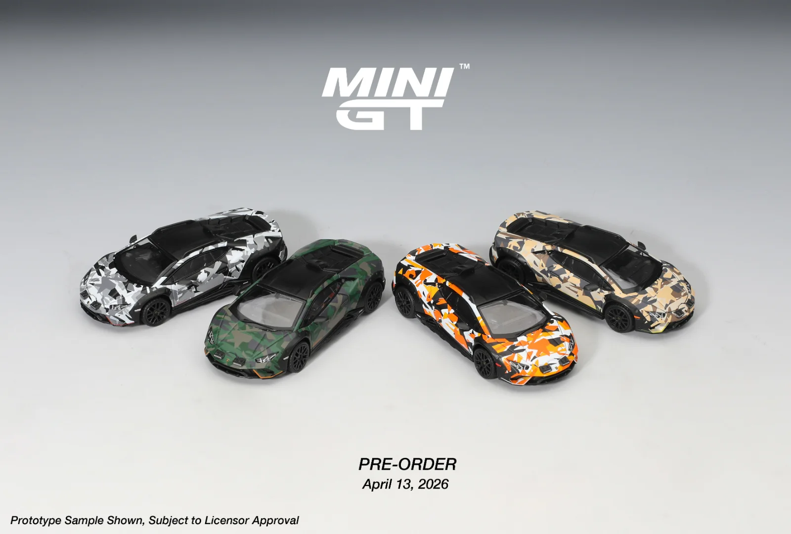 Mini GT Lamborghini Huracán Sterrato All-Terrain Set 1/64 Scale Diecast Model